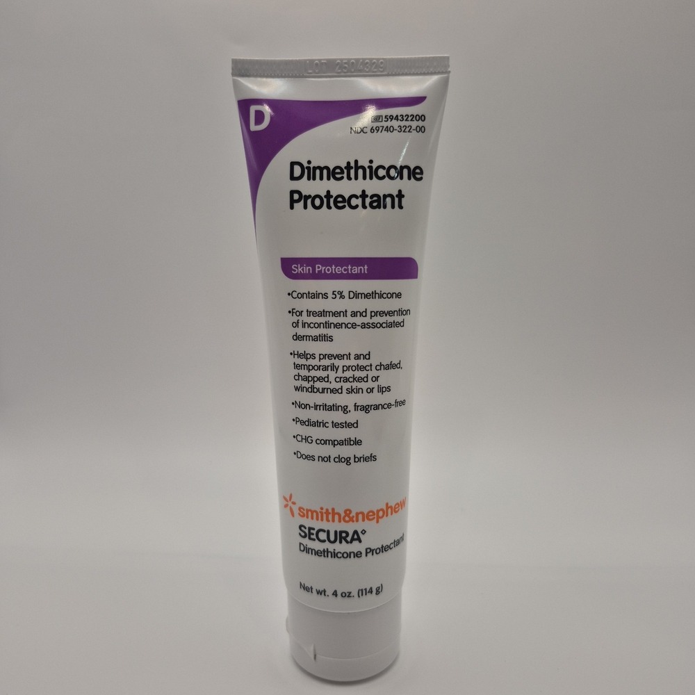 Smith & Nephew  Secura Dimethicone Cream Skin Protectant 4 oz Tube New EXP 07-28